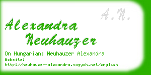 alexandra neuhauzer business card